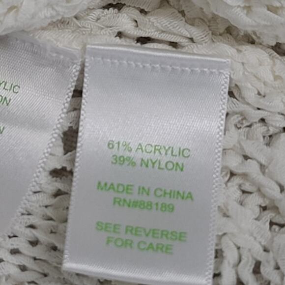 Lilly Pulitzer Cassis crochet top Shell out crochet Sz M Resort Wear Beachy - Picture 6 of 7